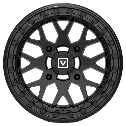 Valor V07 Satin Black Beadlock Wheel - 15x7 - view 2