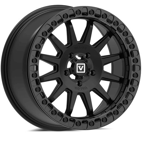 Valor V09 Black Satin Beadlock Wheel - 15x7 - view 2