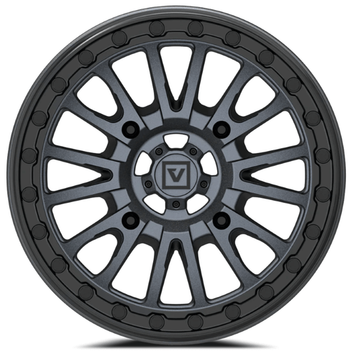 Valor V16 Satin Gunmetal Beadlock Wheel - 15x7
