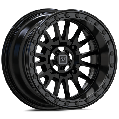 Valor V16 Satin Black Beadlock Wheel - 15x8