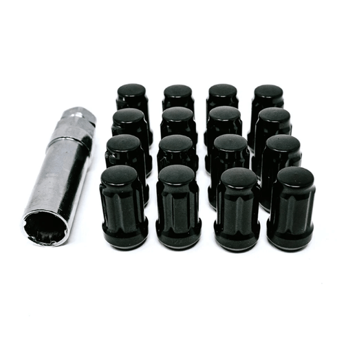 Valor 12x1.25mm Black Spline Lug Nut Kit for 4-Lug UTVs
