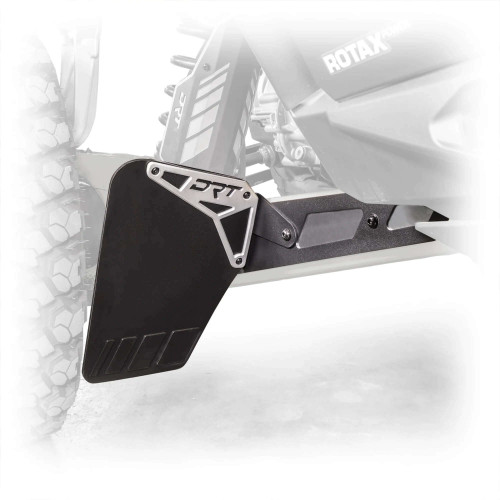 DRT Billet Rear Aluminum Mud, Rock Guard Kit - Can-Am Maverick R