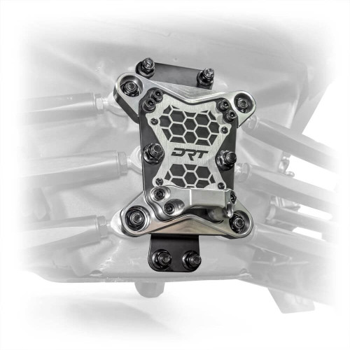 DRT Billet Aluminum 3 pc Radius Rod Plate Kit - Can-Am Maverick X3