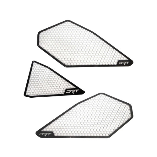 DRT Black & Raw Air Intake Vents Mesh Set - Kawasaki Teryx H2