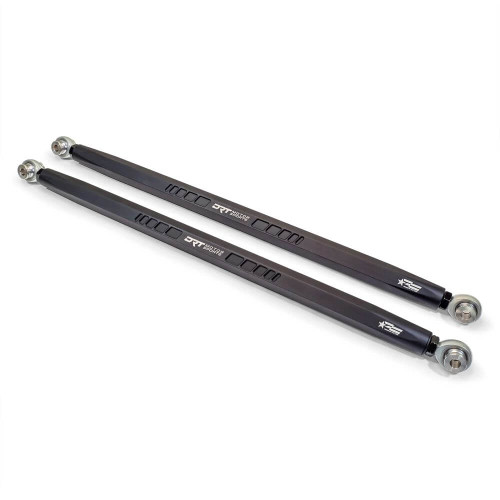DRT Black Straight Hex Bar Radius Rod Set - Polaris RZR Pro R, Turbo R