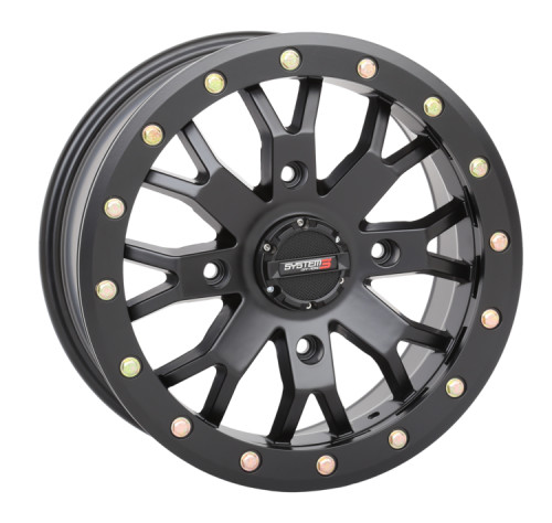System 3 Off-Road SB-4 Beadlock Wheel 15x7 4x156 4+3 15mm Matte Black