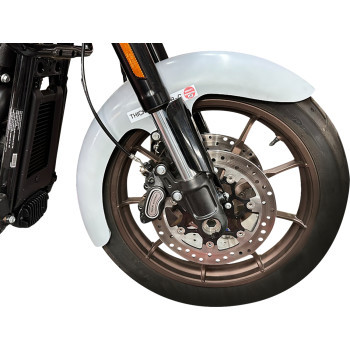 Bagger Nation Super-Lite "Thicky" 19 Inch Front Fender Kit with Inverted Fork Adapter - Harley-Davidson Low Rider - view 2