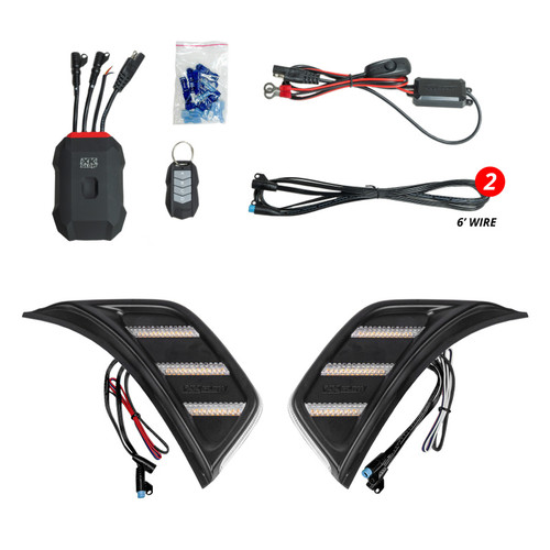 XK Glow XKmax Jeep Air Vent Light RGB+ Amber Turn & Running App Cntl