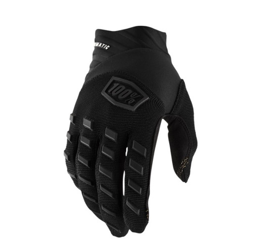 100-Percent Small Airmatic Gloves - Charcoal & Black