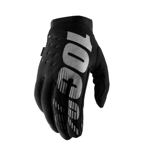 100-Percent Women's Brisker Gloves - Black & Gray