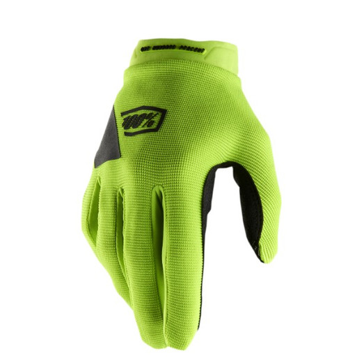 100-Percent Women's Ridecamp Gloves - Fluo Yellow & Black