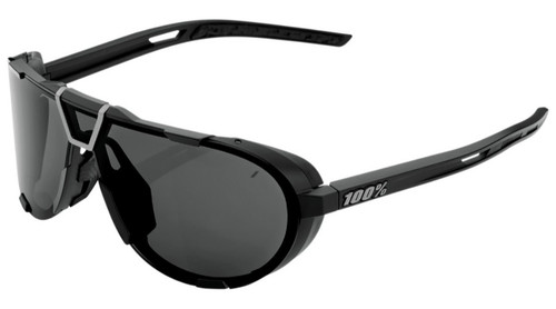 100-Percent Westcraft Matte Black Sunglasses - Smoke Lens