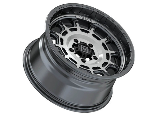 Valor V17 Brushed Gunmetal Wheel - 15x8 5/114.3 +10mm