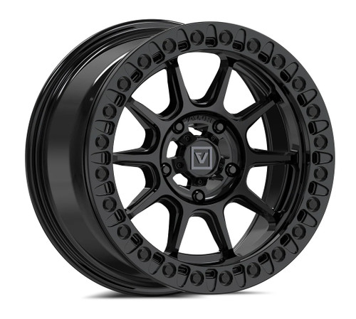 Valor V18 Gloss Black Beadlock Wheel - 15x7 5/114.3 +30mm