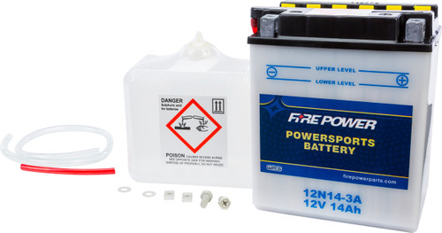 BATTERY W/ACID 12N14-3A 12V