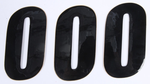 NUMBER 0 BLACK 4" 3/PK