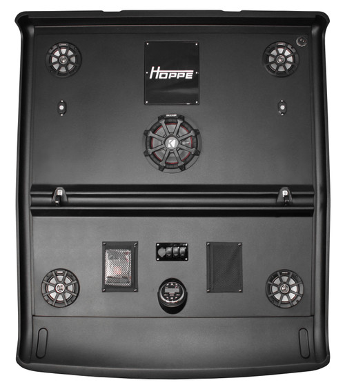 HOPPE 4 Speaker Audio Top w/ 1 Sub - Full Size Polaris Ranger Crew with Pro-Fit Cage