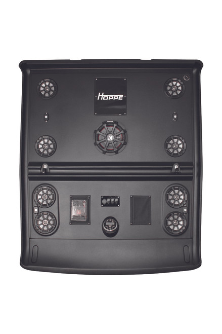 HOPPE 8 Speaker Audio Top w/ 1 Sub - Full Size Polaris Ranger Crew with Pro-Fit Cage
