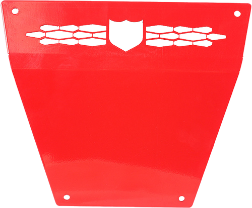 FRONT RACE SKID PLATE RED POL