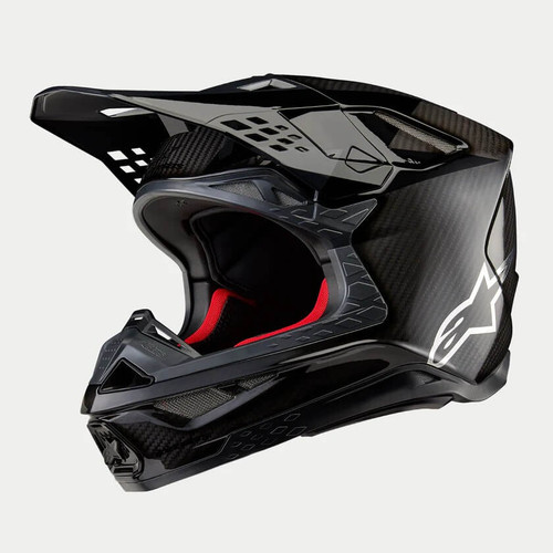 Alpinestar Supertech M10 Fame Helmet - Glossy & Matte Black Carbon