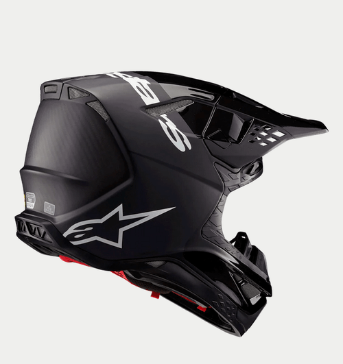 Alpinestar Supertech M10 Flood Helmet - Matte & Glossy Black, Dark Gray