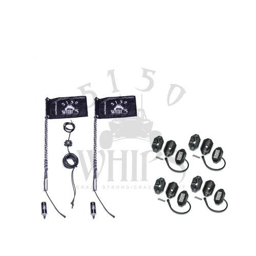 5150 Whips 187 Whips and Rock Light Combo Kit - view 2