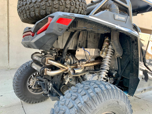 Trinity Side Piece Header Pipe with Electronic Cutout - Polaris RZR XP Turbo Turbo S - view 2