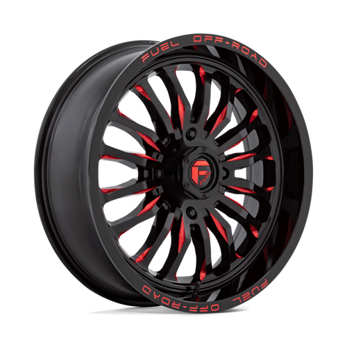 D822 20X7 4X156 G-BLK MILL-RED 13MM