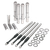 S&S Cycle 1999+ BT Stock Engine Height w/ 4.937in Length Cylinders Adjustable Pushrod Set - 106-6051