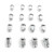ITP Lug Nuts (Box) - 10mm Taper / 14mm Head - Chrome - ALUG14BX