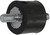 RUBBER MOUNTING STUDS HD 1/4"-20 X 1/2" 5 PK
