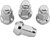 QuadBoss Lug Nuts 10x1.25 - 14mm-Od - Box of 4 - 608926