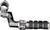 Kuryakyn Small ISO Offset Highway Pegs With 1-1/4inch Clamp Chrome (Pair) - 7998