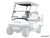 SuperATV Flip Down Vented Front Windshield - Club Car Precedent