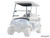 SuperATV Flip Down Vented Front Windshield - Club Car Tempo
