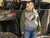 SuperATV Green and Gray Skull Hoodie