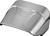 Kuryakyn Taillight Visor Without Slots Chrome - 9008