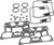 S&S Cycle 4-1/8in Bore Engines Die-Cast Rocker Box Gasket Kit - 90-4111