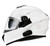 Sena Glossy White Outforce Modular Full Face Smart Communication Helmet with Bluetooth Intercom - view 4
