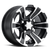ITP SS 312 12x7 / 4x156 BP / 4+3 Offset Black w/ Machined Wheel - 1228441536B