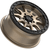 Valor V15 Satin Bronze Beadlock Wheel - 15x7 5/114.3 +45mm