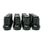Valor 10x1.25mm Black Acorn Lug Nut Kit for 4-Lug UTVs