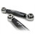 DRT Rear Billet Aluminum Hex Adjustable Sway Bar Link Kit (M12) - Polaris RZR Turbo S