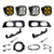 Baja Designs 2023+ Ford F250/F350 Super Duty Squadron SAE/Pro Fog Pocket Kit - Amber Upfitter Photo - Primary
