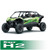 Rugged Radios Kawasaki Teryx4/Teryx5 H2 Comp Comm Kit w/ BT Intercom & 2-Way - 696/M1 VHF Bus Band Photo - Primary
