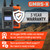 Rugged Radios Waterproof GMRS Handheld Radio with NOAA Alerts - FM Radio - Safety Orange User 1