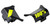 100-Percent Forecast Goggle Canister Cover - Fluo Yellow & Black