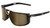 100-Percent Eastcraft Soft Tact Black Sunglasses - Soft Gold Mirror Lens