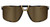100-Percent Eastcraft Soft Tact Black Sunglasses - Soft Gold Mirror Lens