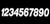 #5 5" WHITE SUPER X DIGITS 3/PK